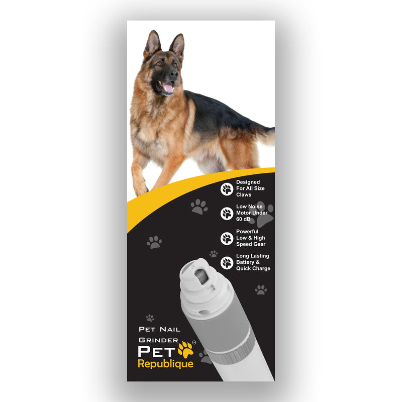 Pet Republique Dog Nail Grinder and Nail Clippers Series Size Option Dogs: Small, Medium, Large Dogs – Dog Claw Trimmer Kit (Clippers+Grinder, Large) - PawsPlanet Australia