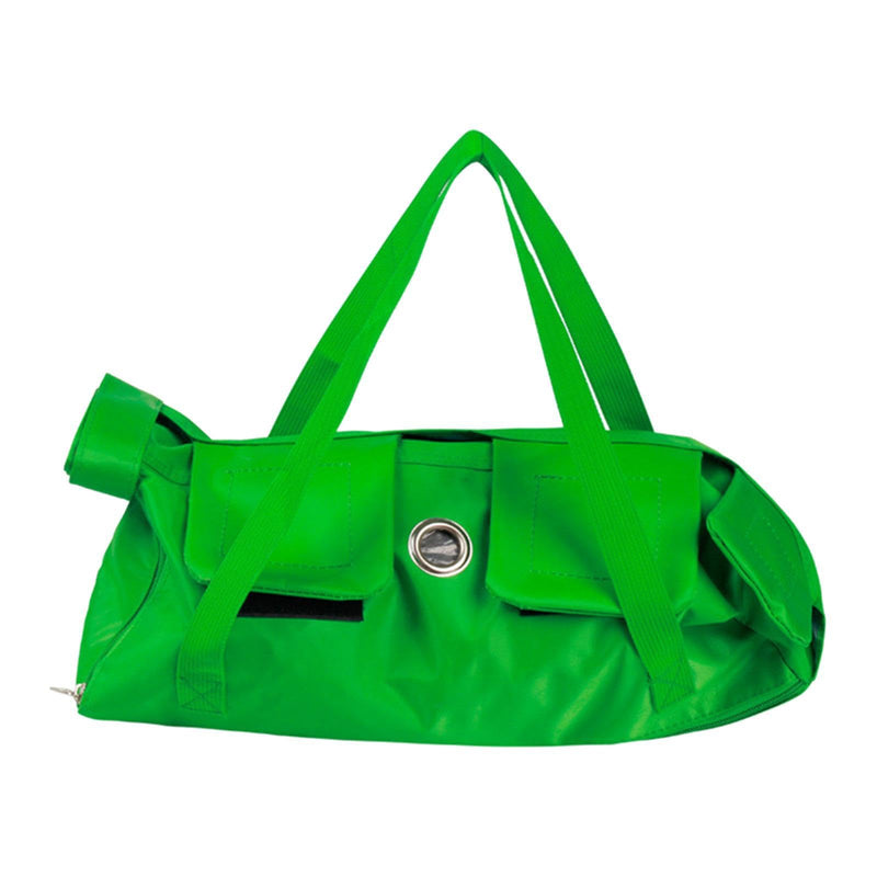 Soft cat carrier bag for cat grooming, claw care, claw removal, scratch protection, cleaning, showering, leg protection, pet supplies, transport, bathing, claw care, green, S