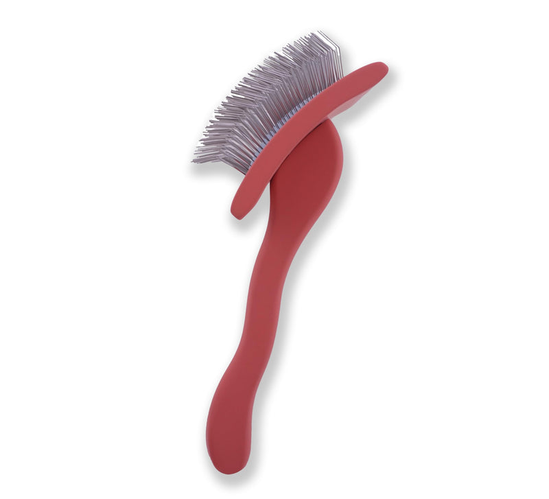 Big slicker brush for large dogs - Dog Brush for Shedding & Long Hair Cats Tool: Thick Coat Daily Care Painless Mat Remover Trusted by Pet Owners" (red) red - PawsPlanet Australia