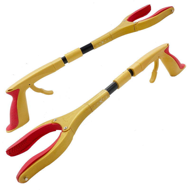 Grabber Reacher Tool - Latest Version Luxet 19 Inch Gold&Black, Foldable Pick Up Stick - Strong Grip Magnetic Tip - Heavy Duty Trash Picker Claw Reacher Grabber Tool Elderly Wheelchair Mobility Aid - PawsPlanet Australia