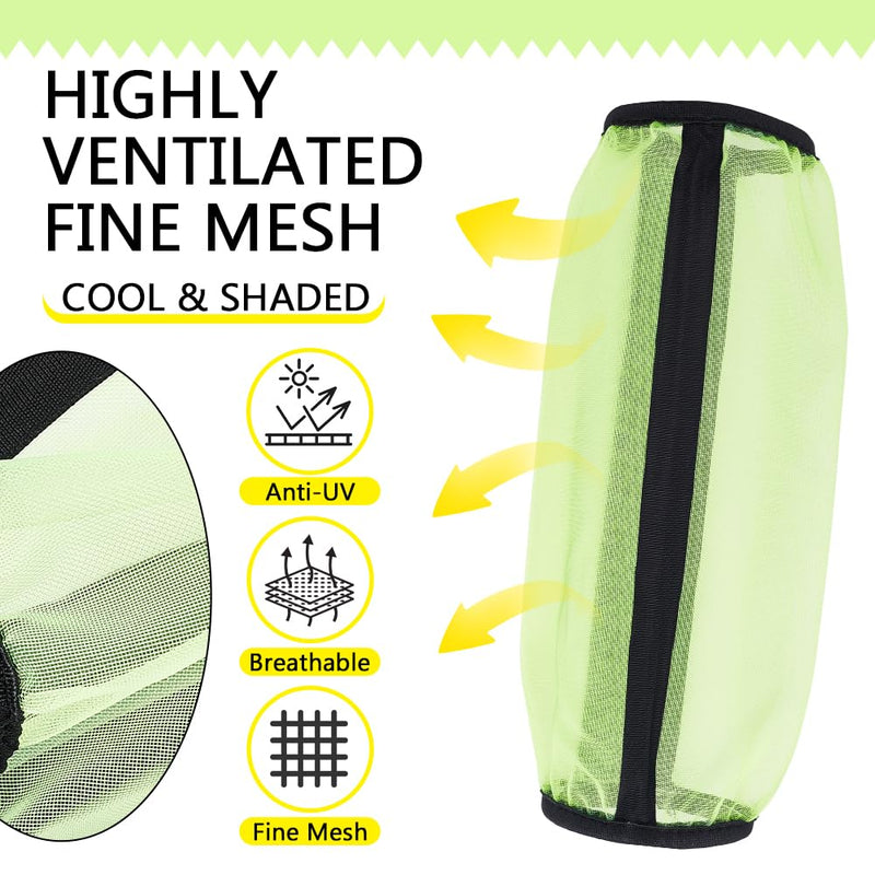 NBEADS 4 Pcs Fly Boots for Horses, Non-Slip Breathable Horse Fly Boots Mesh Horse Fly Leggings for Preventing Flies from Biting Horses Accessories, Green Yellow