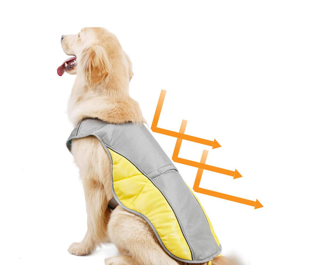 Dog Cooling Vest Harness Outdoor Puppy Cooler Jacket Reflective Safety Sun-proof Pet Hunting Coat, Best for Small Medium Large Dogs (XXL(Chest 29.2"-35.4")) XXL(Chest 29.2"-35.4")