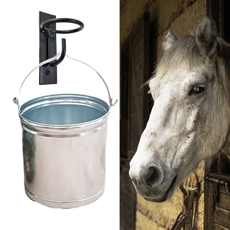 4PCS Bucket Hooks for Horses Equestrian Bucket Hook Metal Water Bucket Hangers Horse Stalls Feed Bucket Barn Farmhouse Supplies (4) 4 - PawsPlanet Australia