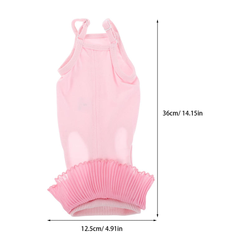 BESPORTBLE Breathable Cat Recovery Suit made of Modal Fabric in Pink Elastic Protective Suit for Wound Healing and Preventing Licking After Surgery for Postoperative Care