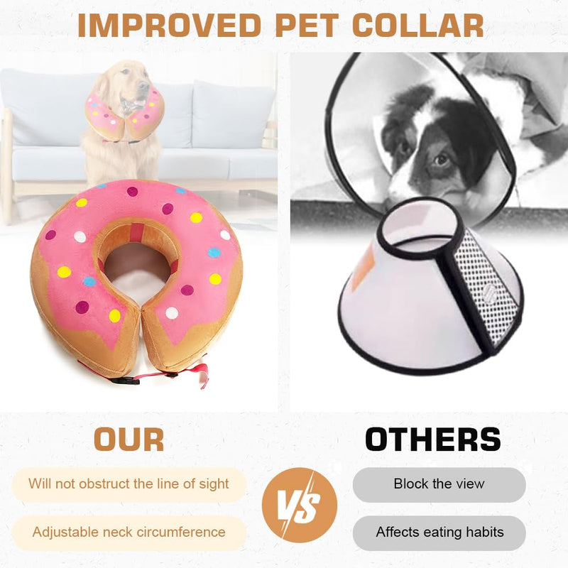 Inflatable Dog Collar, Protective Collar, Dog Collar, Leak Protection, Adjustable Cat Collar, Soft Cat Collar, Collar for Dogs After Surgery, Recovery Collar for Recovery After Surgery L