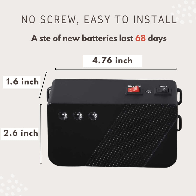 Ultrasonic Rodent Repellent Battery Operated Ultrasonic Mouse Repeller Under Hood Pest Repeller Rat Mice Deterrent with Strobe Lights for Car Engine Indoor Use 1Pack 1 - PawsPlanet Australia