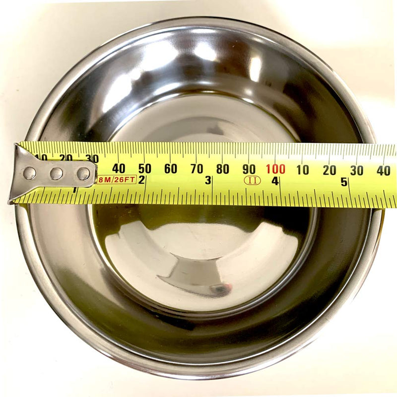 Bonza Two Piece Stainless Steel Dog Bowls Small, 12oz Pet Water and Food Bowls, Basic Metal Dog Bowl or Cat Bowls, Set of 2 Bowls - PawsPlanet Australia