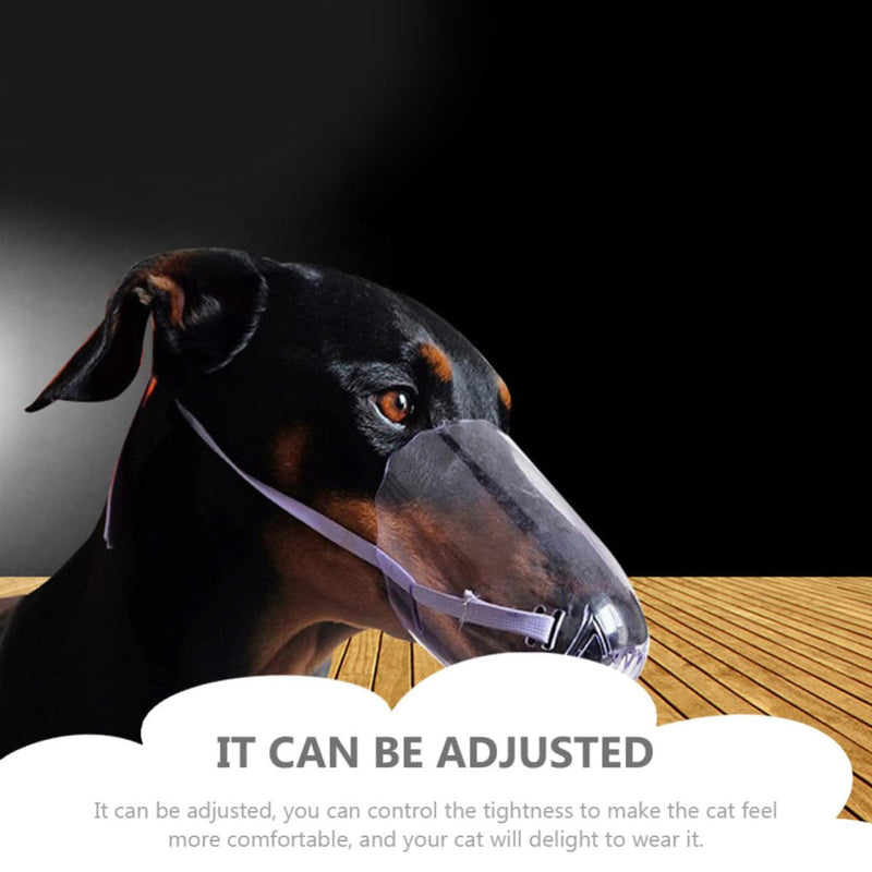 COHEALI Adjustable Muzzle for Cats made of PP Protects against biting and barking for grooming, vet visits and outdoor access