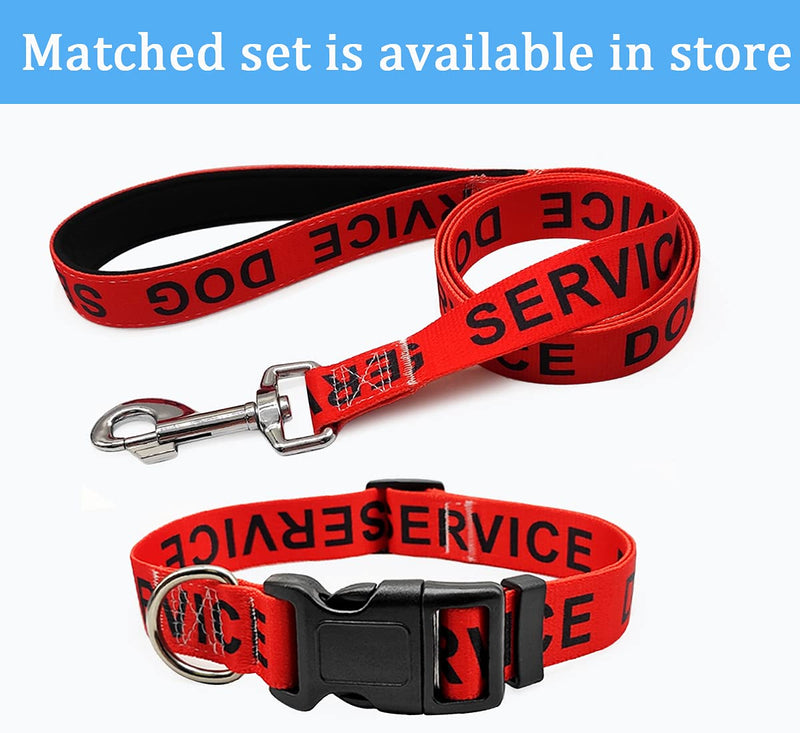 MayPaw 4FT Service Dog Leash, 1" Wide Nylon Dog Leash with Comfortable Neoprene Handle, Great for Medium to Extra-Large Dogs (4ft x 1", red) 4ft x 1 inch Red leash - PawsPlanet Australia
