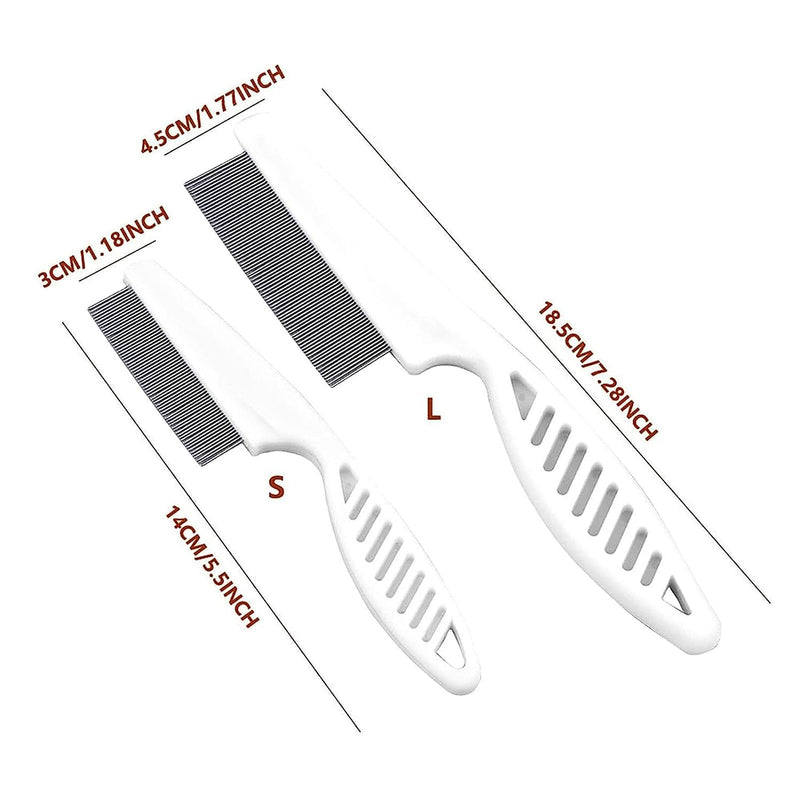 Magic Pet Comb Flea Comb for Dogs and Cats Multifunctional Pet Hair Comb Flea and Tear Stain Removal Magic Flea Brush and Tear Stain Comb Pet Supplies Remove Knots Crust Mucus