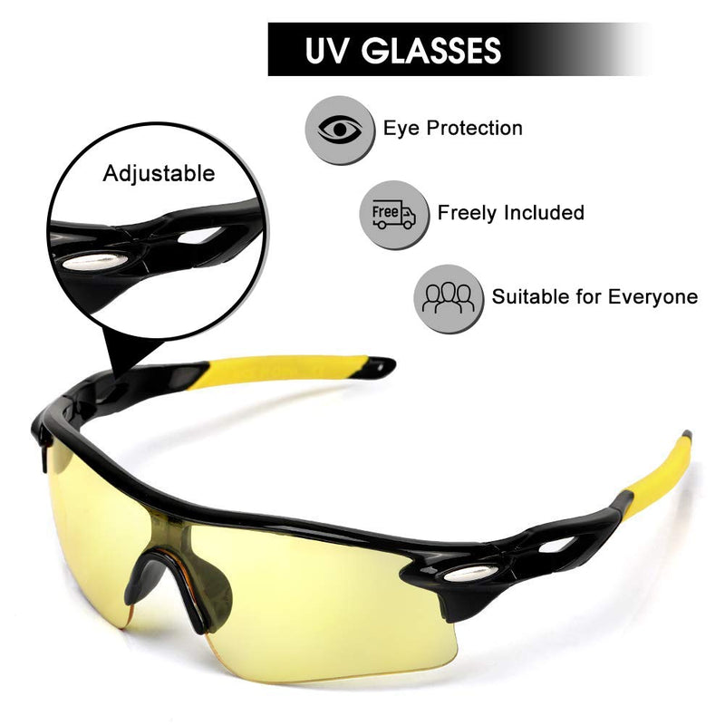 Oumefar 2 in 1 Powerful Flashlight Flashlight Torch Hand-held Detector with Sunglasses Goggles Detector Tool for Pets Urine