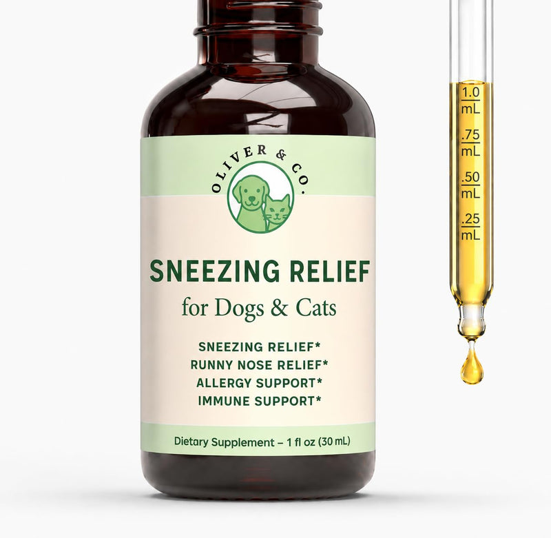 Dog & Cat Sneezing Treatment - Helps to Support Sinus Health, Eye Health, Immune Health, & Much More - Cat Sneezing Relief - Nose Relief for Dogs - Allergy Relief for Cats - 1 fl oz
