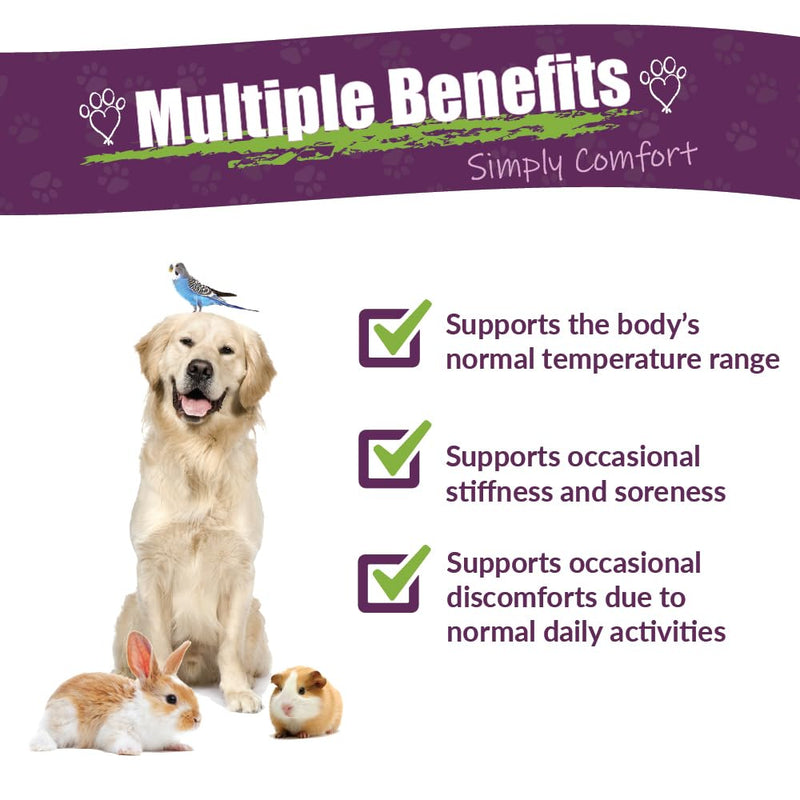 AMBER NATURALZ Petizol Simply Comfort Herbal Supplement for Dogs, Bird, Rabbit | Support for Occasional Discomforts and Normal Body Temperature | 1 Fluid Ounce Glass Bottle | Manufactured in The USA 1 Ounce - PawsPlanet Australia