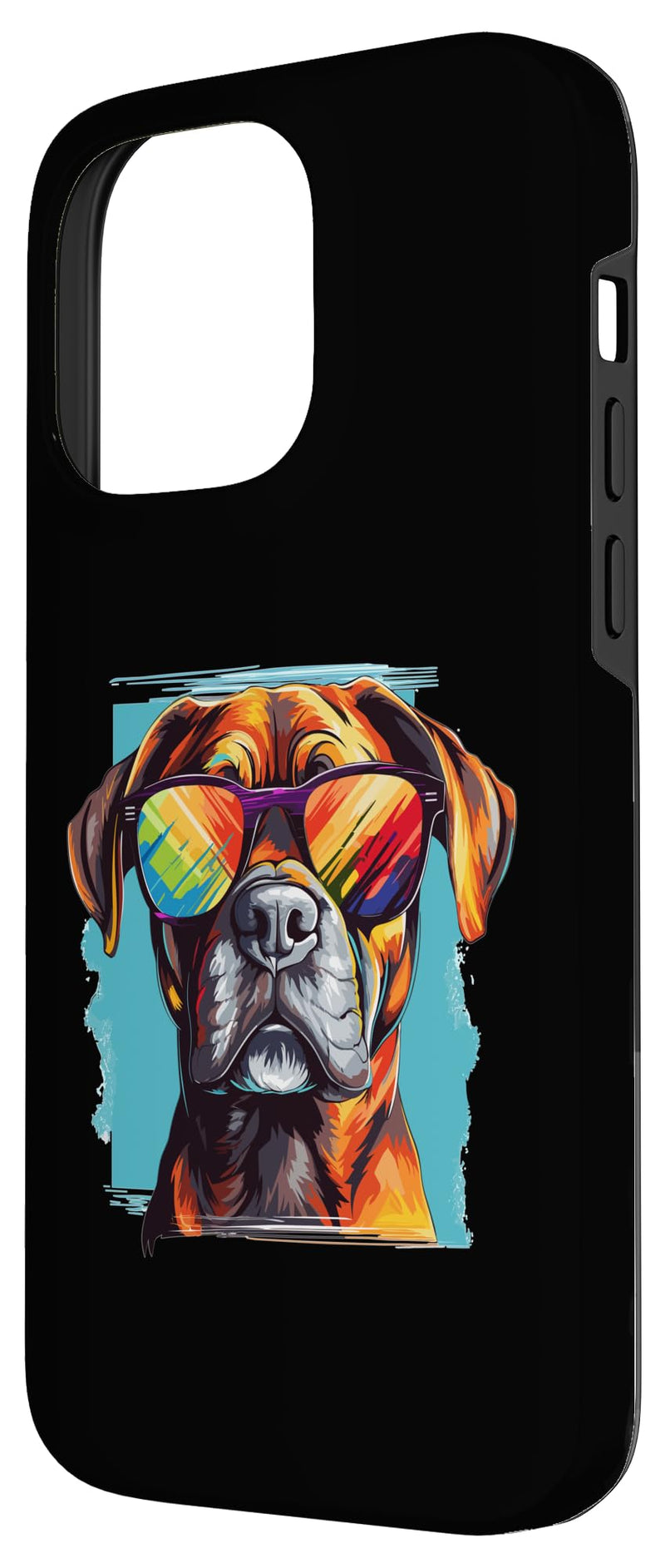 iPhone 14 Pro Max Boxer Dog Breed Pet with Sunglasses Pop Art Colorful Case iPhone 14 Pro Max - PawsPlanet Australia