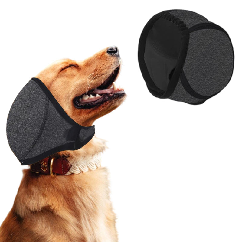 1Pc Dog Ear Protectors, Comfort Dog Snood, Waterproof Adjustable Ear Wrap for Dogs for Anxiety Relief,Swimming,Grooming Pet Cats and Dogs Ear Protector