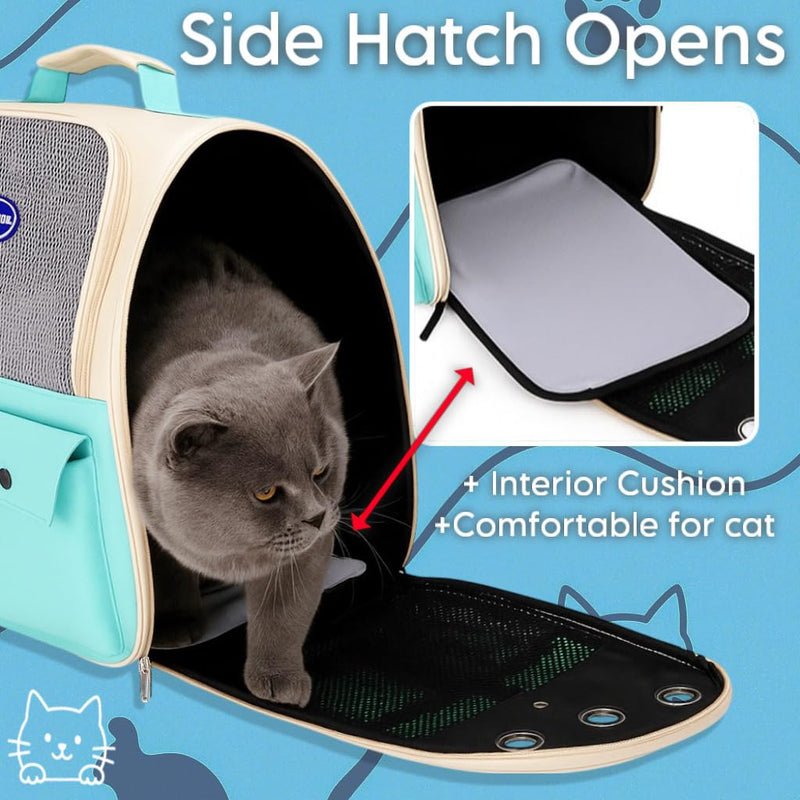 Cat Backpack - Cat Carrier Backpack Pet Carrier Bag Rucksack Back Travel Small Dog Puppy Carriers Collapsible Box Carry Cage Bags For Travel Kitten Cute Walking Bags For Travelling Pet Bag Soft - PawsPlanet Australia