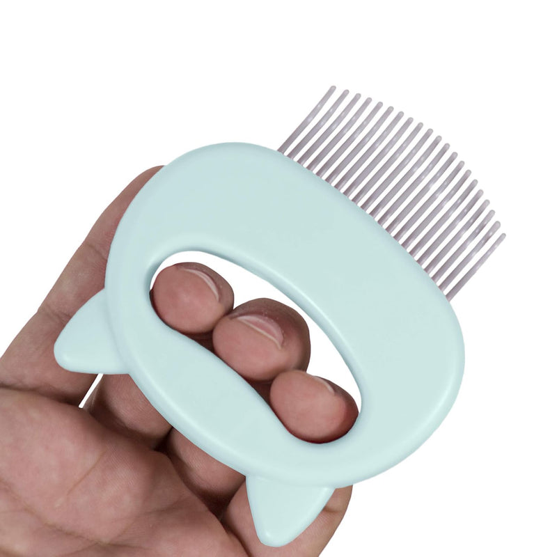 AKOAK 1 Pack Cat Massage Comb, Pet Hair Removal Massage Shell Brush, Soft Hair Removal Brush Comb and Shed Fur Remover Hair Removal Tool for Long and Short Hair Cats Dogs Puppies Rabbits - PawsPlanet Australia