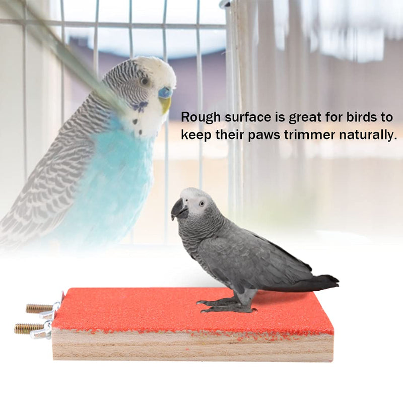 Hamiledyi 5 Pcs Parrot Perch Stand Natural Wood Bird Perch Stand Platform Paw Grinding Sticks Cage Accessories Exercise Toys for Budgies Parakeets Cockatiels Conures Lovebirds 5PCS - PawsPlanet Australia