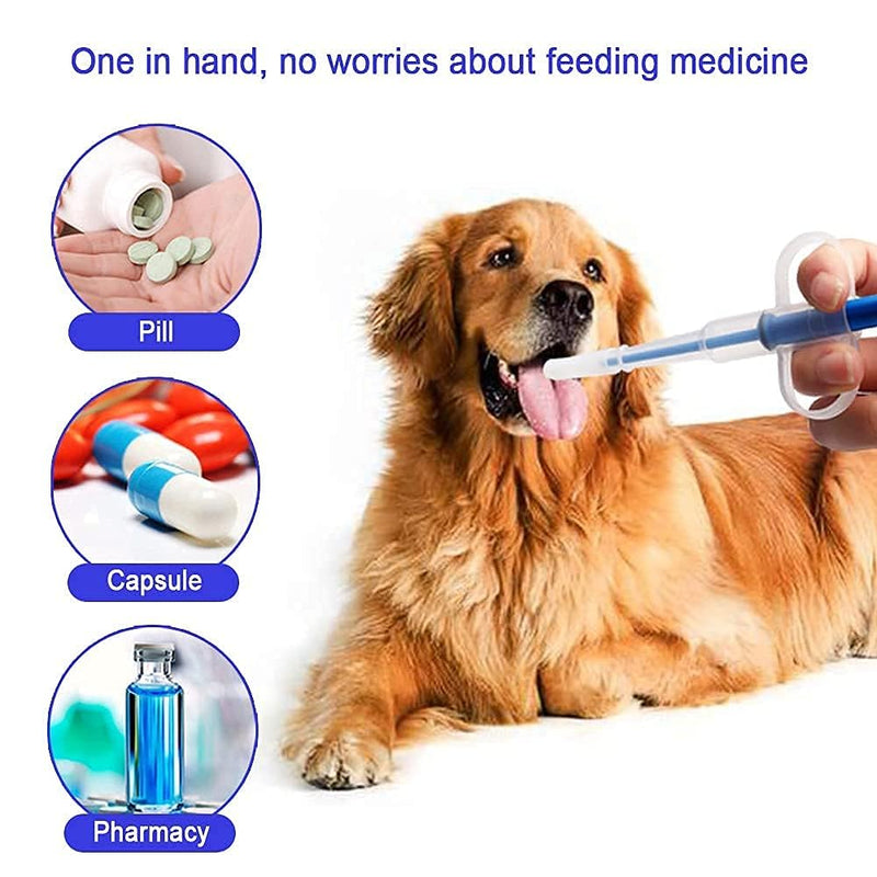 Tablet Feeder, Medicine Feeder, Pet Pusher Syringe, Pill Injector, Tablet Feeder, Nursing Pusher Shooter, Pill Feeder for Cats Small Dogs Helper Pills, Capsule