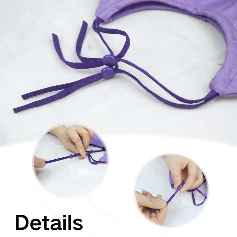 Adjustable Pet Shower Caps Bath Cap Dog Cat Shower Caps, Waterproof Adjustable Ear Protection Cats Ear Drops Guard for Kitten Puppy Small Pets Bath Protector (Purple) purple - PawsPlanet Australia