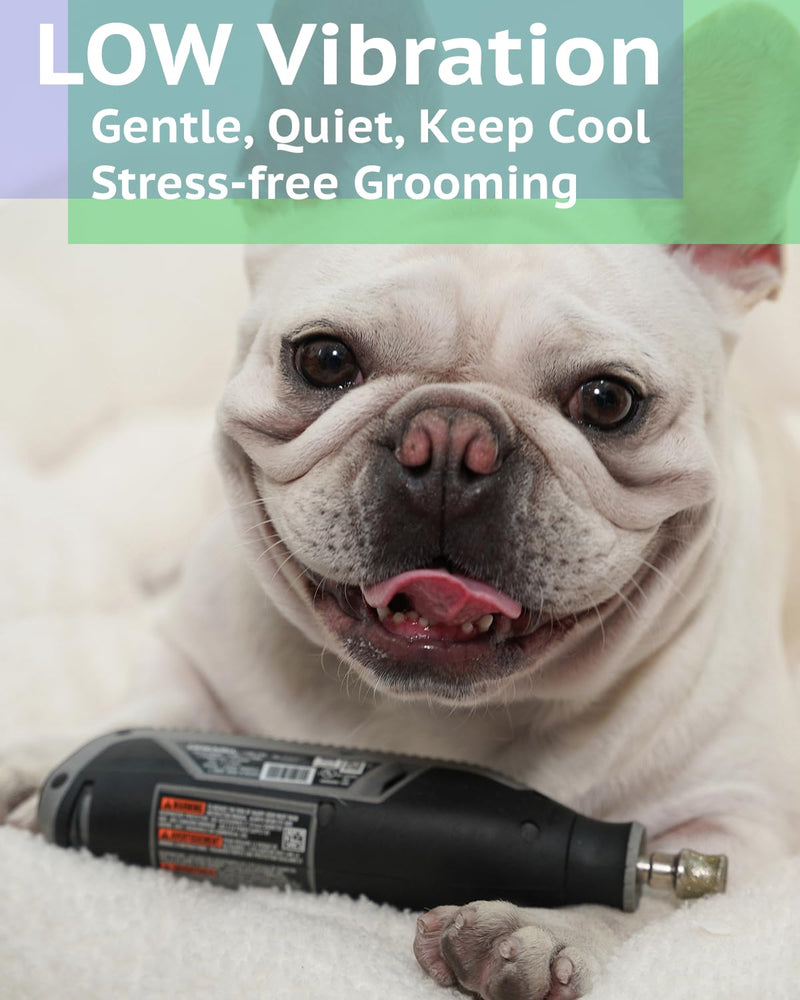 Diamond Dog Nail Grinder Attachment, Diamond Rotory Bit for Dogs&Pets Nail Care, Made for Dremel Grinder for Animals Nail Care & Home Grinder Tools, Bulldog, Smooth-grit - PawsPlanet Australia