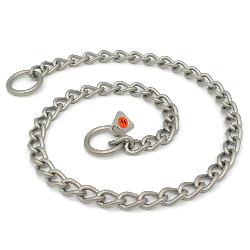Herm Sprenger - Matt Stainless Steel Scratch Resistant Dog Training Collar - Round Links Slip Chain - Small Medium Large Dogs - Professional Training Collar - Made in Germany (22 inches (55 cm)) 22 inches (55 cm) - PawsPlanet Australia