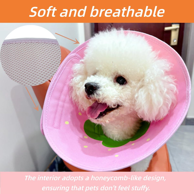 Soft Dog Cone Collar for Dogs After Surgery, Adjustable Dog Recovery Cone Collar for Medium Small Puppy Dogs and Cats to Stop Licking (Watermelon L) Watermelon L (11-13'' Medium Dog) - PawsPlanet Australia