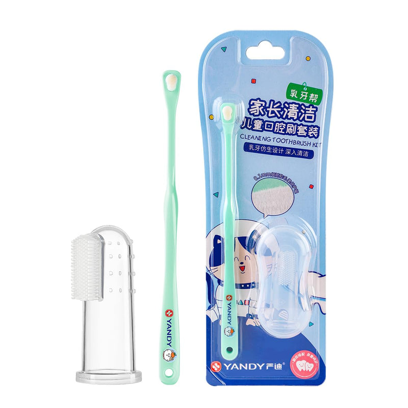 YANDY Dog Toothbrush,Pet Finger Tooth Brush,360 Degree Pet Tooth Brushing Kit,Cat Toothbrush, Canine Dental Care & Teeth Cleaning Kit