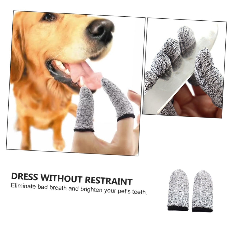 SUPVOX 2 Pairs of Finger Toothbrushes for Dogs and Cats, Durable and Safe for Hard to Reach Areas, Easy to Use, Suitable for Dental Care, Small and Large Pets