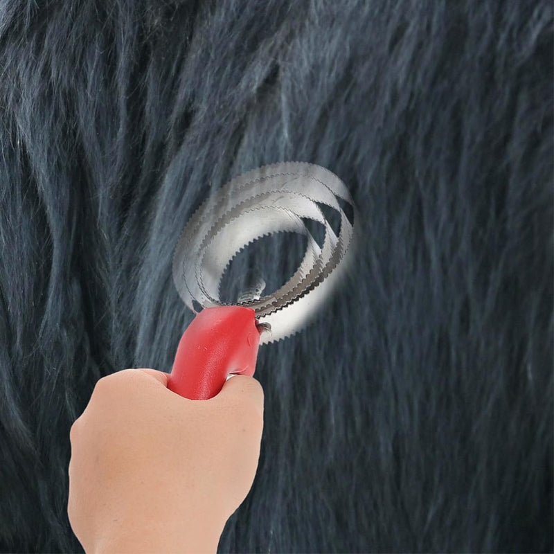 SHINEOFI 2-Piece Horse Grooming Tool with Serrated Stainless Steel Comb and Plastic Handle. Effective Itch Relief Brush for Horses, Farms and Pet Shops