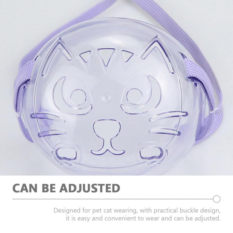 ABOOFAN Adjustable Cat Muzzle made of Robust PP Material, Wear-resistant and Comfortable for Protection during Grooming, Bathing, and Vet Visits