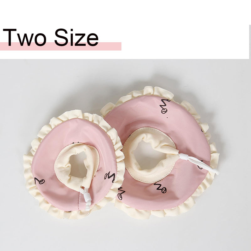 Hamster Recovery Collar Protection Cone After Surgery, Small Animals Adjustable Protection Collar for Rat Bird Rabbit Guinea Pig, Anti-Lick Anti-bite Pet Elizabeth Collar (Printed Pink, S) Printed Pink - PawsPlanet Australia