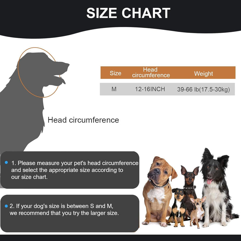 Dog Ear Defenders, Comfort Dog Ear Muffs Noise Protection, Waterproof Adjustable Pet Shower Wrap, Dogs Ear Cover for Dogs Puppies Cats Grooming, Bathing, Swimming(Gray, M)