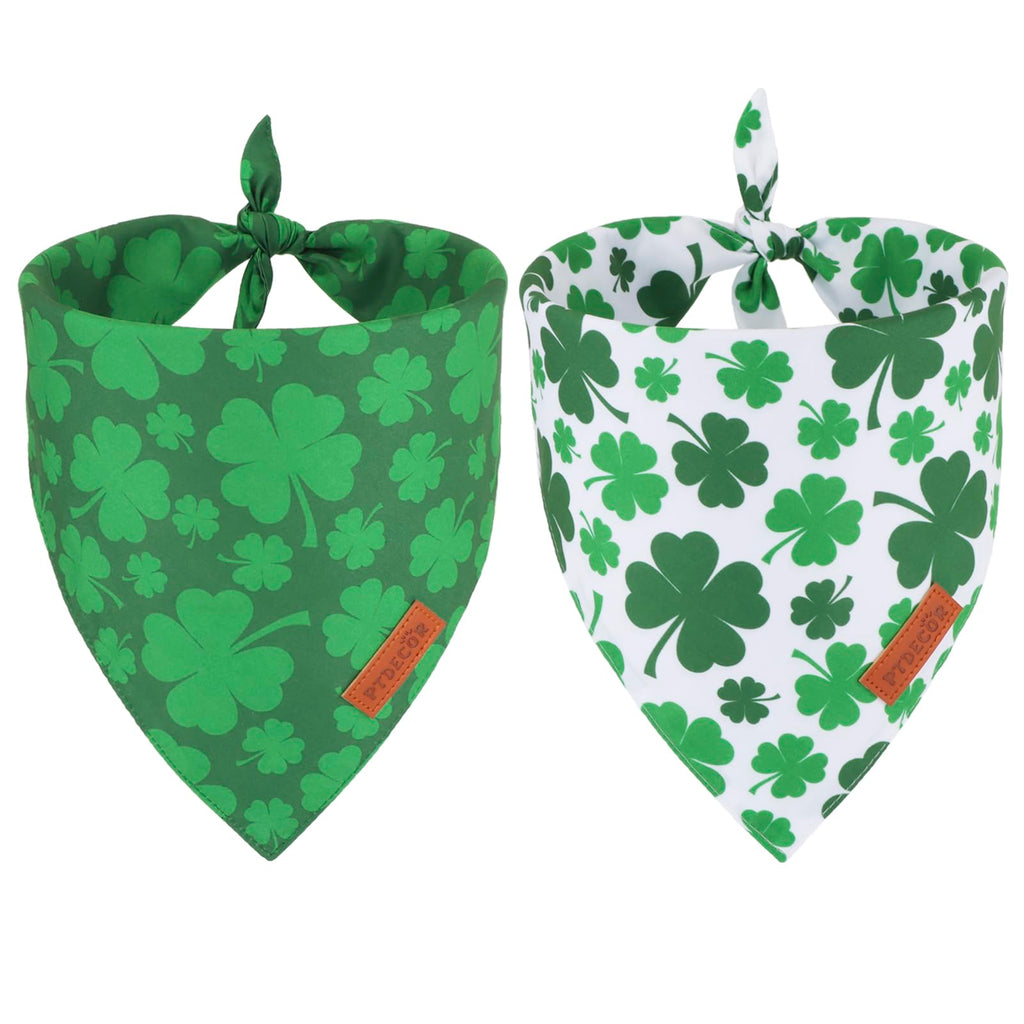 St. Patrick's Day Dog Bandana, Reversible Dog Scarf, Multi Size Offered, Green Shamrock Pet Bandanas for Large and Extra Large Dogs Pets (St. Patrick's Day, X-Large) St. Patrick's Day - PawsPlanet Australia