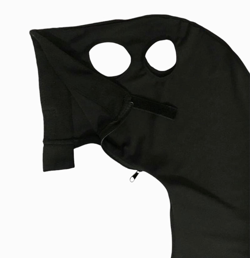 Majestic Ally Stretch Lycra Horse Hood with Zipper… Red Large - PawsPlanet Australia