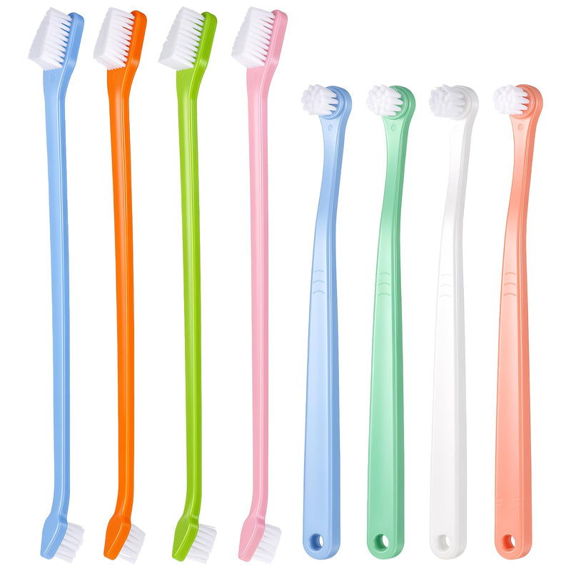 8Pcs Dog Toothbrush Set Small Cat Toothbrush Dual Headed Pet Tooth Brushes Mini Head Soft Dog Cat Tooth Brush for Small to Large Dogs Cats and Most Pets Teeth Brush Easy to Use