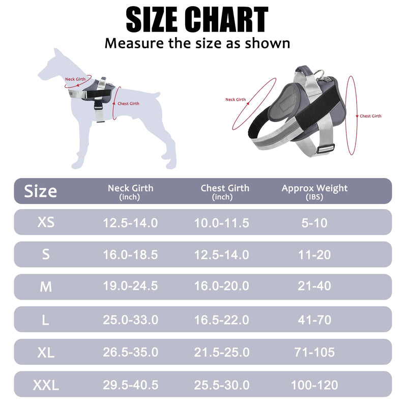 Bolux Dog Harness, No-Pull Reflective Dog Vest, Breathable Adjustable Pet Harness with Handle for Outdoor Walking - No More Pulling, Tugging or Choking (Lavender, Medium (Pack of 1)) Medium (Pack of 1) Lavender - PawsPlanet Australia