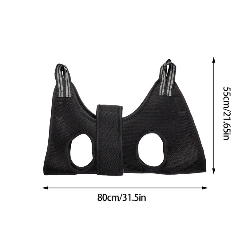 Cat owners for grooming | Dog and cat nail scissors sling restraint bag, no scratching - hanging mat loop for bathing, nail trimming, nail cutting, examination L Black