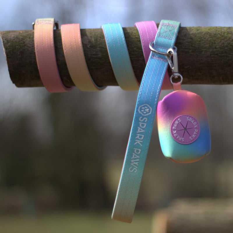 Spark Paws Premium Dog Leash & Poop Bag Set - Heavy-Duty Alloy Hook for Strong Pulling Breeds - Comfortable, Durable & Secure - Pastel Icing - PawsPlanet Australia