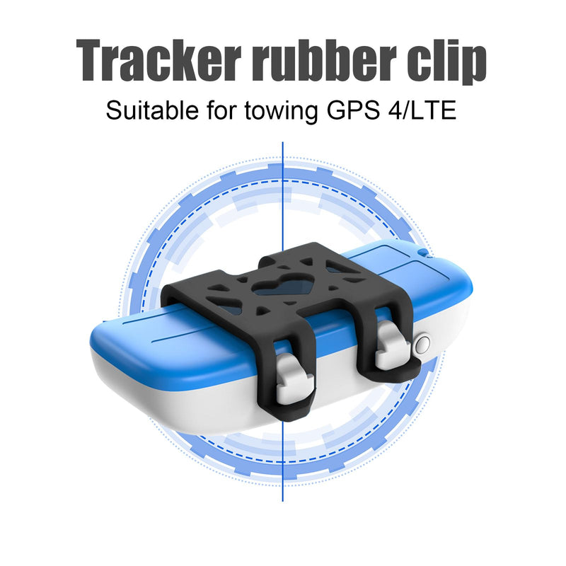 4pcs Tracker Collar Attachment Clips, GPS Dog Tractive Silicone Clips Tracker Accessories for Cat Pet Activity Tracker Replacement (Black) Black - PawsPlanet Australia