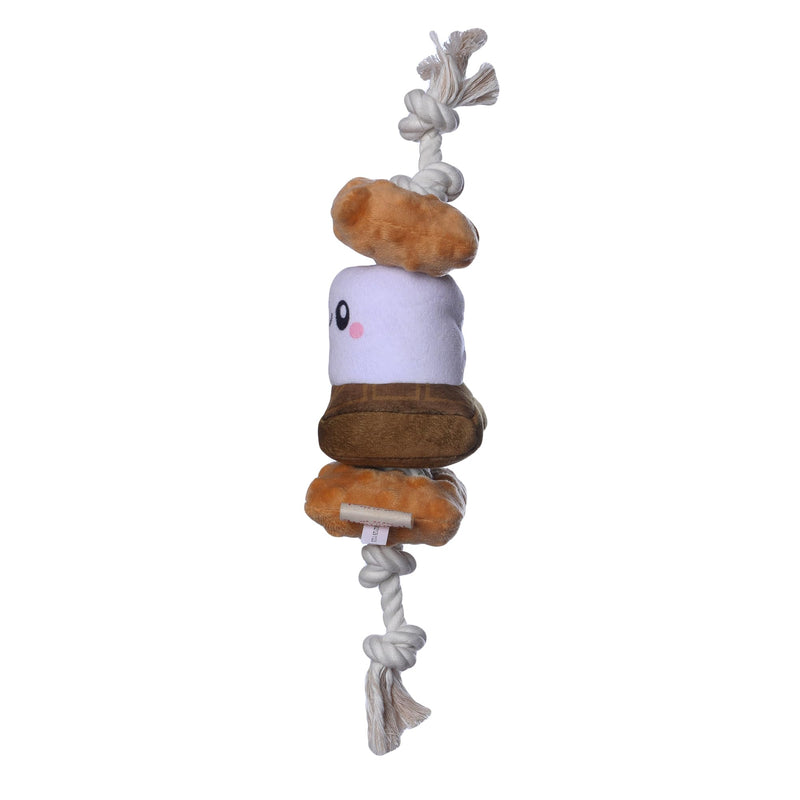 Territory S'Mores Squeaker Rope Tug Dog Toy