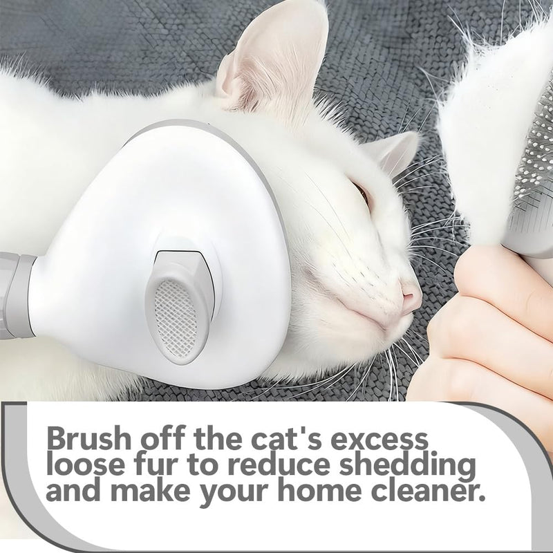 Cat Brush for Shedding & Grooming, Self-Cleaning Cat Slicker Brush with Push Button | Gentle Deshedding & Dematting Tool for Short & Long Hair Cats and Dogs | Massaging Pet Hair Remover for Loose Fur - PawsPlanet Australia