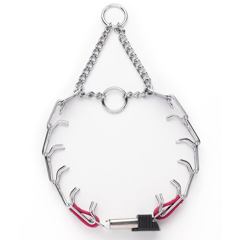 Herm Sprenger Chrome Plated Steel Dog Collar with Quick Release ClicLock Buckle O-Ring Biothane Insert Training Collar Made in Germany (Passionfruit Pink, 16in x 2.25mm(Neck Size up to 13-14in)) Passionfruit Pink 16in x 2.25mm(neck size up to 13-14in) - PawsPlanet Australia