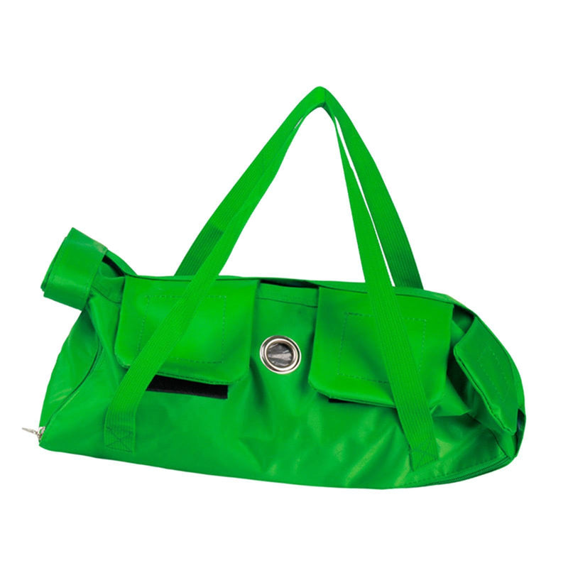 Soft cat carrier bag for cat grooming, claw care, claw removal, scratch protection, cleaning, showering, leg protection, pet supplies, transport, bathing, claw care, green, S