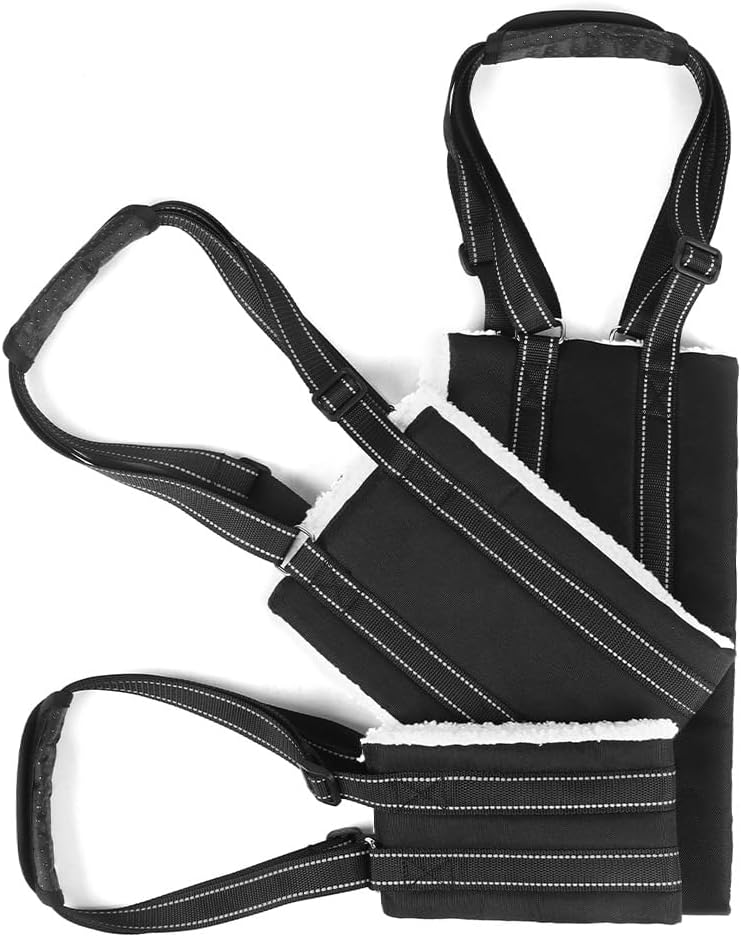 HeoBam Dog Portable Lift Harness Support Sling/Old Dogs/Assisted Rehabilitation Rear Legs Walking Aid/Help Relieve The Joint Damage and Arthritis Caused by The Loss of ACL/Adjustable/Black Medium - PawsPlanet Australia