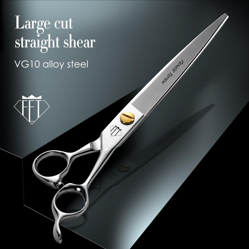 Dog Grooming Scissors: 8.0" Pet Shears Made Of Japanese VG10 Advanced Stainless Steel Professional Grooming Scissors for Dogs Cats and Other Pets Straight 8.0" - PawsPlanet Australia