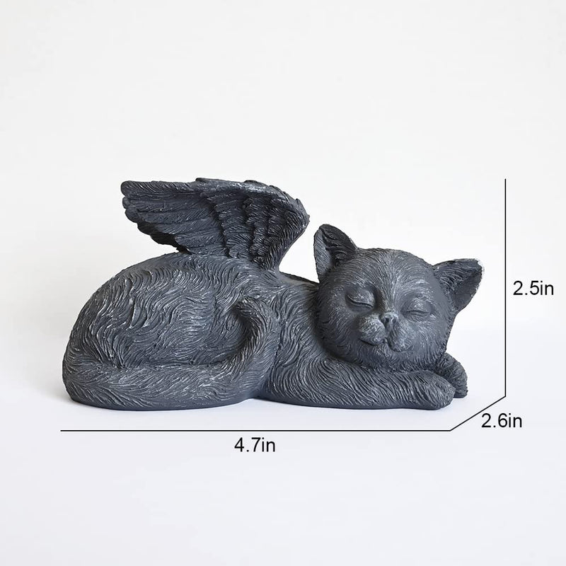 Angel Cat Memorial Stones Statue Sleeping Ornament for Kitten Passing Away Bereavement Pet Loss Sympathy Memory Gifts Remembrance Angel Cat - PawsPlanet Australia