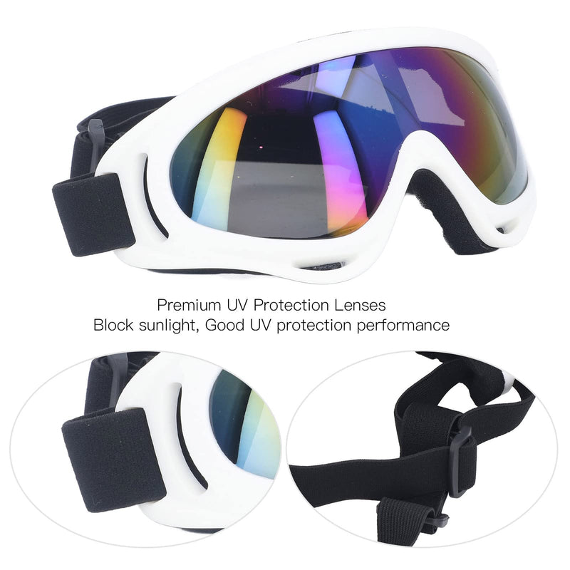 Dog Protective Sunglasses, Windproof Large Dog Goggles Tinted Lens Straps UV Protection Comfortable Frame Dog Accessories for Riding Motorcycle Hiking - PawsPlanet Australia