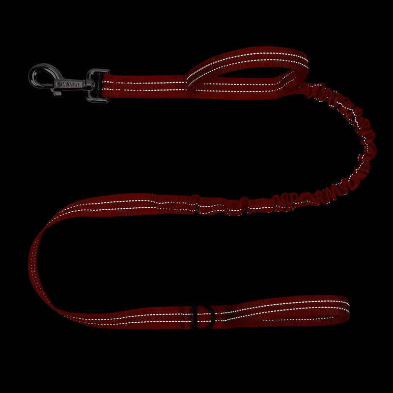 ICEFANG Tactical Dog Leash,K9 Training Walking Bungee Lead with Double Handle,Heavy duty metal Clasp,Hands free D-ring for Medium Large Breed (6 ft (Pack of 1), Reflective Orange) 6 ft (Pack of 1) - PawsPlanet Australia