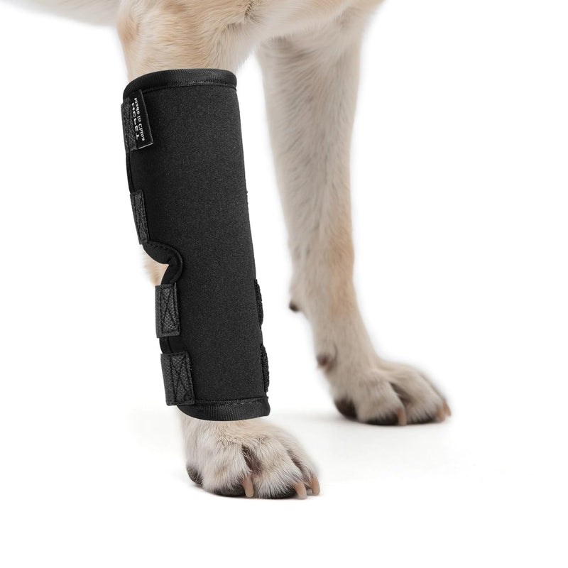Petanims 2 Packs Dog Front Leg Brace for Remission Hyperextension - Wrist Support for Sprain, Arthritis & Injury Recovery - Adjustable Non-Slip Dog Leg Wrap, Fits Left or Right, Small S
